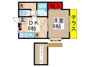 平和コーポの物件間取画像